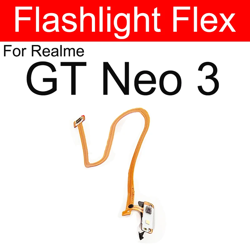 For Realme GT Master GT Neo 3 2 2T Neo GT5 Rear Flashlight Flex Cable Back Camera FlashLight Ambient Sensor Flex Ribbon Parts