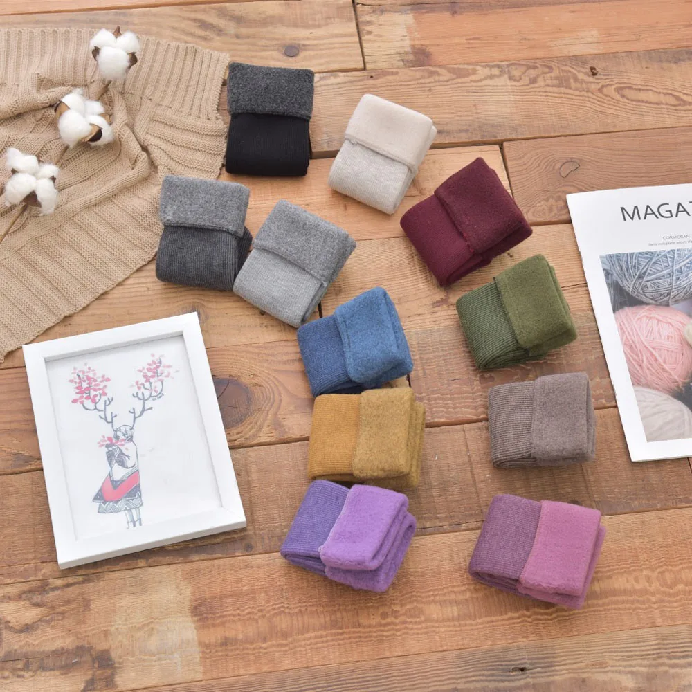 

Warm Sock 3-12 Y Kids Baby Toddler Winter Plush Socks Thickening Children Hosiery Floor Socks
