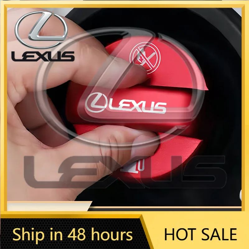 

2026 Hot Interior Stickers Car Aluminum Alloy Fuel Tank Cap Accessories For Lexus F SPORT RX300 IS200 IS250 ES350 Ct200h UX250h