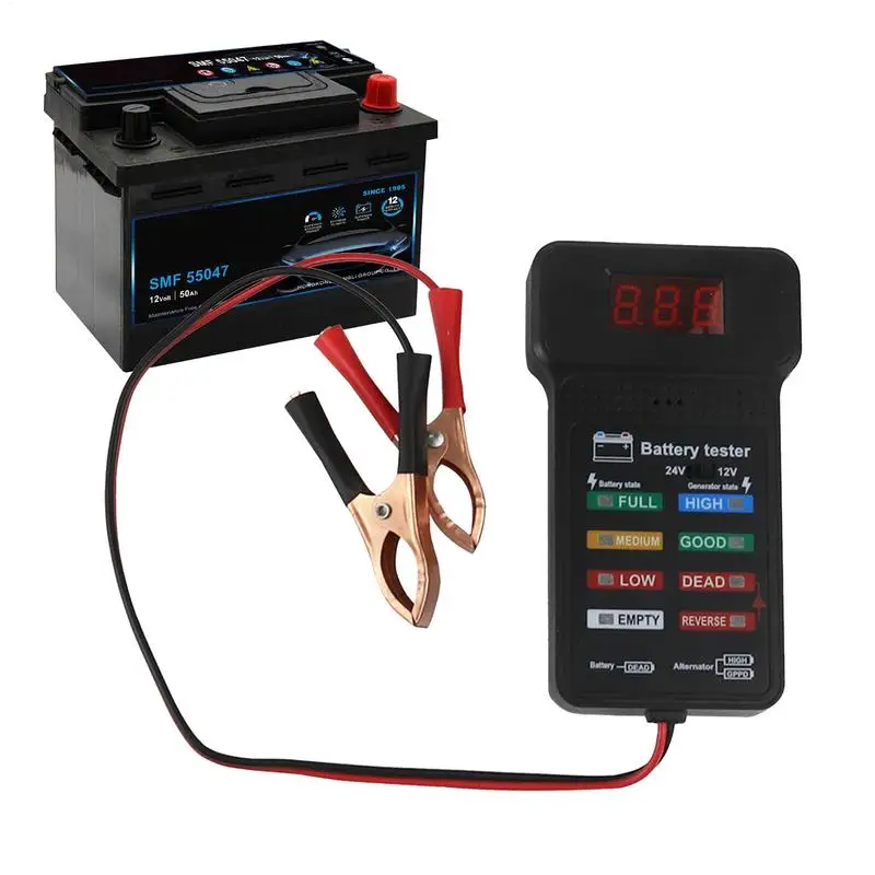 12V 24V Automotive Battery Tester Digital Display Parameters Automotive Battery Internal Resistance Tester 1PC System Analyzer