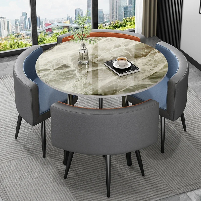 Small Balcony Dining Room Sets Mobile Restaurant Meeting Nordic Dining Room Sets Apartment Coffee Esstisch House Furnitures