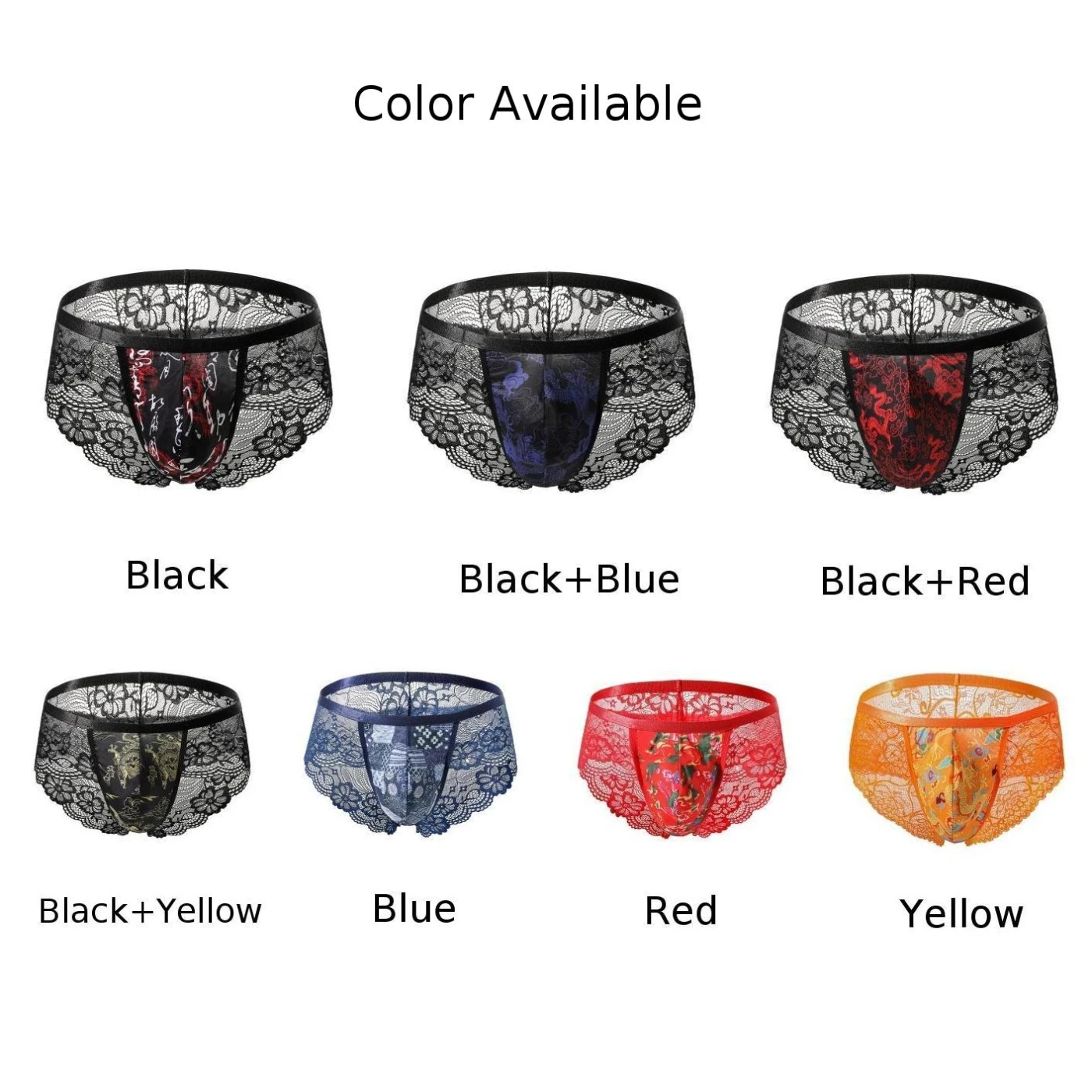 Men Sexy Lingerie Bugle Pouch Brazilian Underwear Gay Sissy Pouch Lace Boxer Brief Comfortable Underpants Erotic Hombre Panties