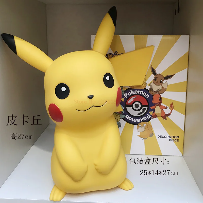 Grande figurine Pokemon Pikachu, Salamèche, Evoli, Ibrahimaccueilli c, Porkby, SLaura, modèle beurre, figurine d'ornement, jouet, cadeaux surprises, nouveau