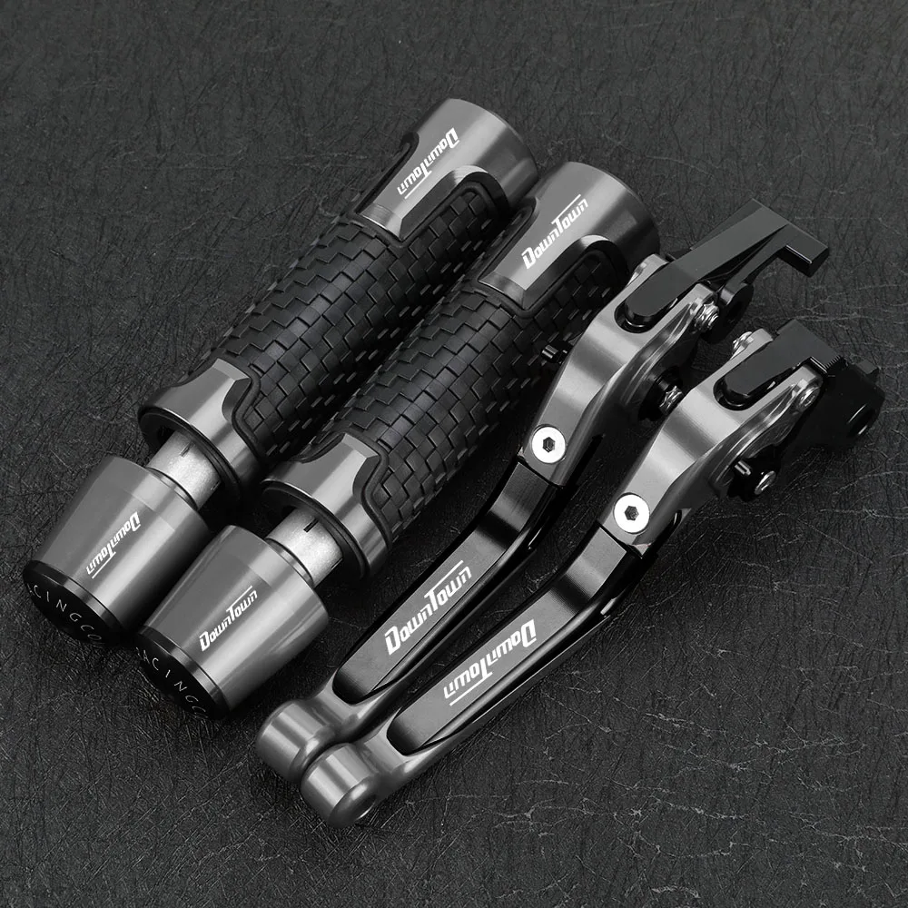 

Foldable Brake Clutch Levers 22MM 24MM Handlebar Handle Grips Ends For KYMCO DOWNTOWN 125i 200i 300i 350i DT 125 200 300 350