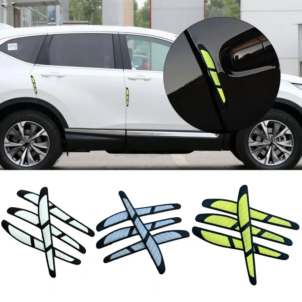 4Pcs Car Bumper Strip Soft Texture Bumper Strip Universal Car Bumper Protector Strips Set Soft Anti-scratch Trim Tape for Car