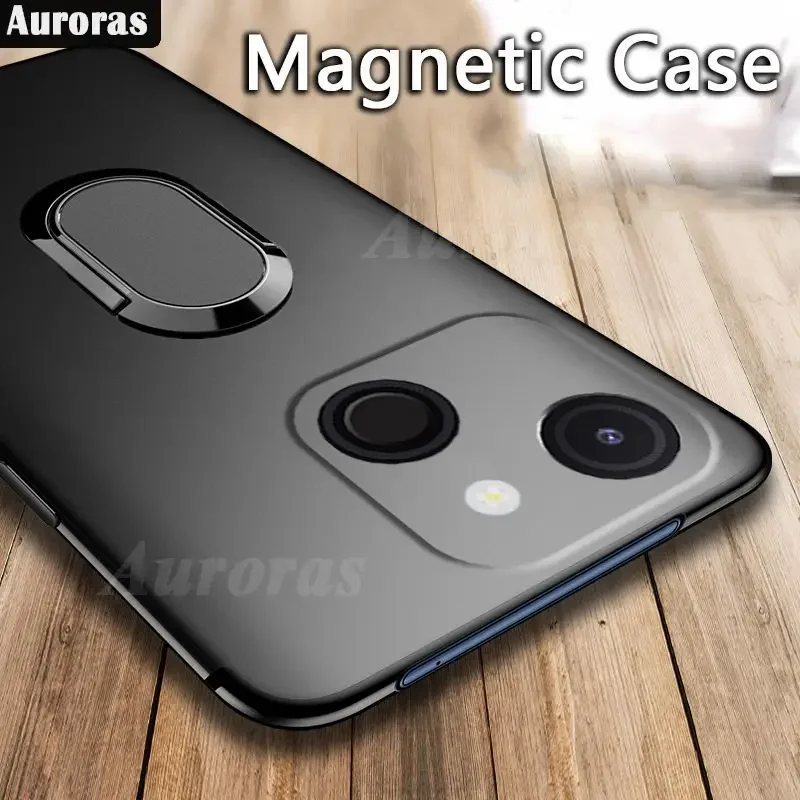 Skinlee For itel A50C Case With Holder Ring Silicone Soft TPU Ultra-Thin Cover For itel A50 A05S A50CitelA05S Back Casing