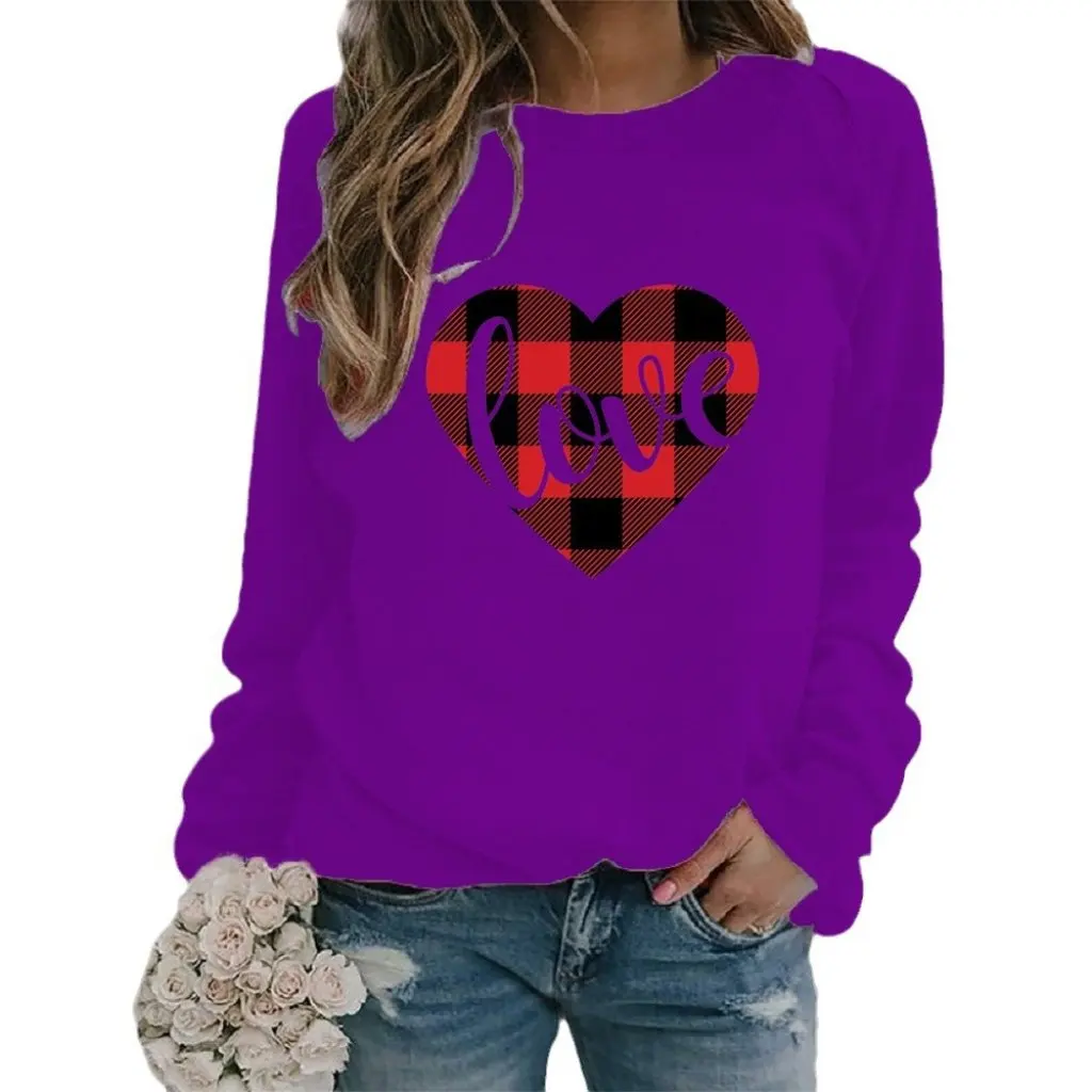 Sweat-shirt à col rond pour femmes, mode européenne et américaine, Station indépendante, nouveau produit pour la vente de la saint-valentin