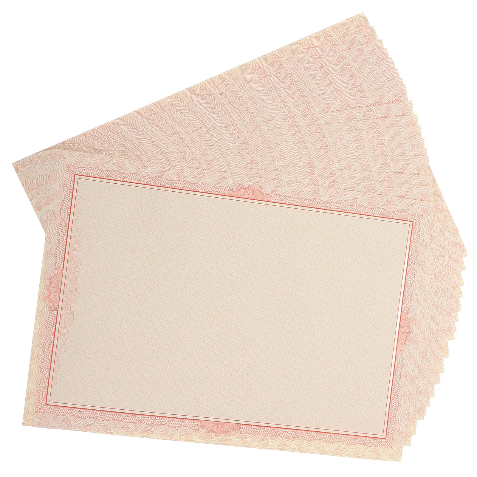 

20Pcs Certificate Paper A4 Blank Inner Pages Printer Friendly Paper for Diplomas Awards Resumes School Certification Document