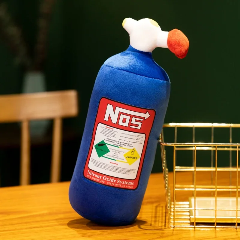 28/45cm echte Stickstoff zylinder Plüsch Kissen Auto Taille von einem modifizierten Persönlichkeit Kissen weichen Kissen Raum dekoration Geschenk