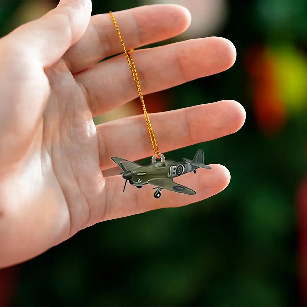 WWII Aircraft Advent Calendar 2025 with 24 2D Acrylic Unique Mini Warbirds Christmas Advent Calendar Gifts For Aviation Lovers