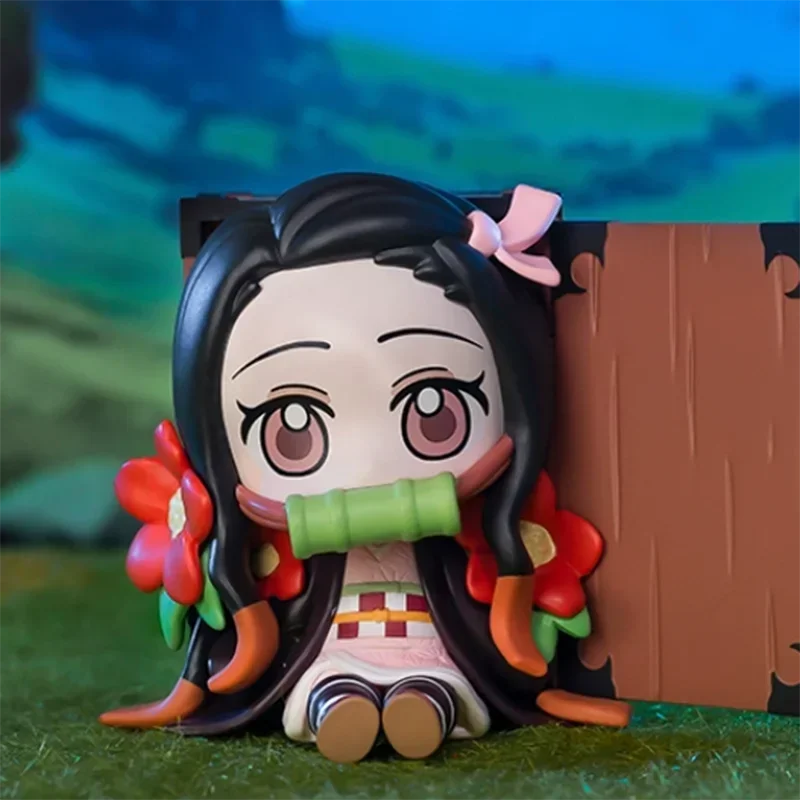 Pop Mart Demon Slayer Geboorte Bloem Serie Blind Box Guess Bag Mystery Box Speelgoed Pop Leuke Anime Figuur Ornamenten Gift Collection