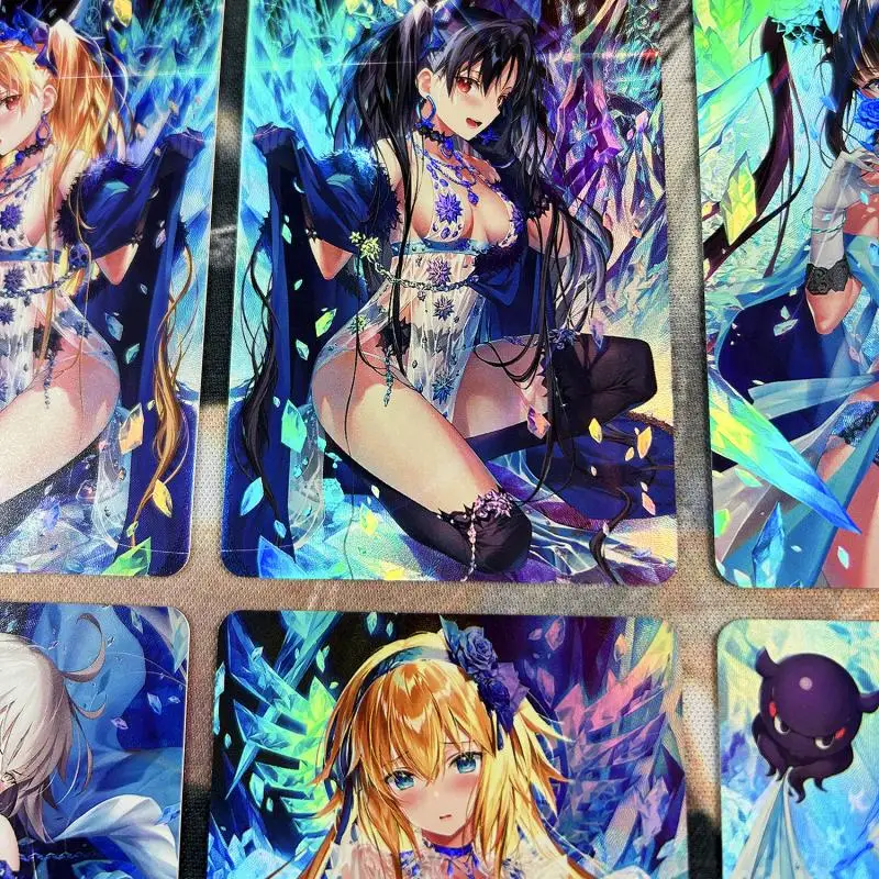 9 unids/set FGO Fate/Grand Order 05 Kousaki DIY tarjeta Flash de Color hecha a mano juego de Anime tarjeta de colección juguete de regalo