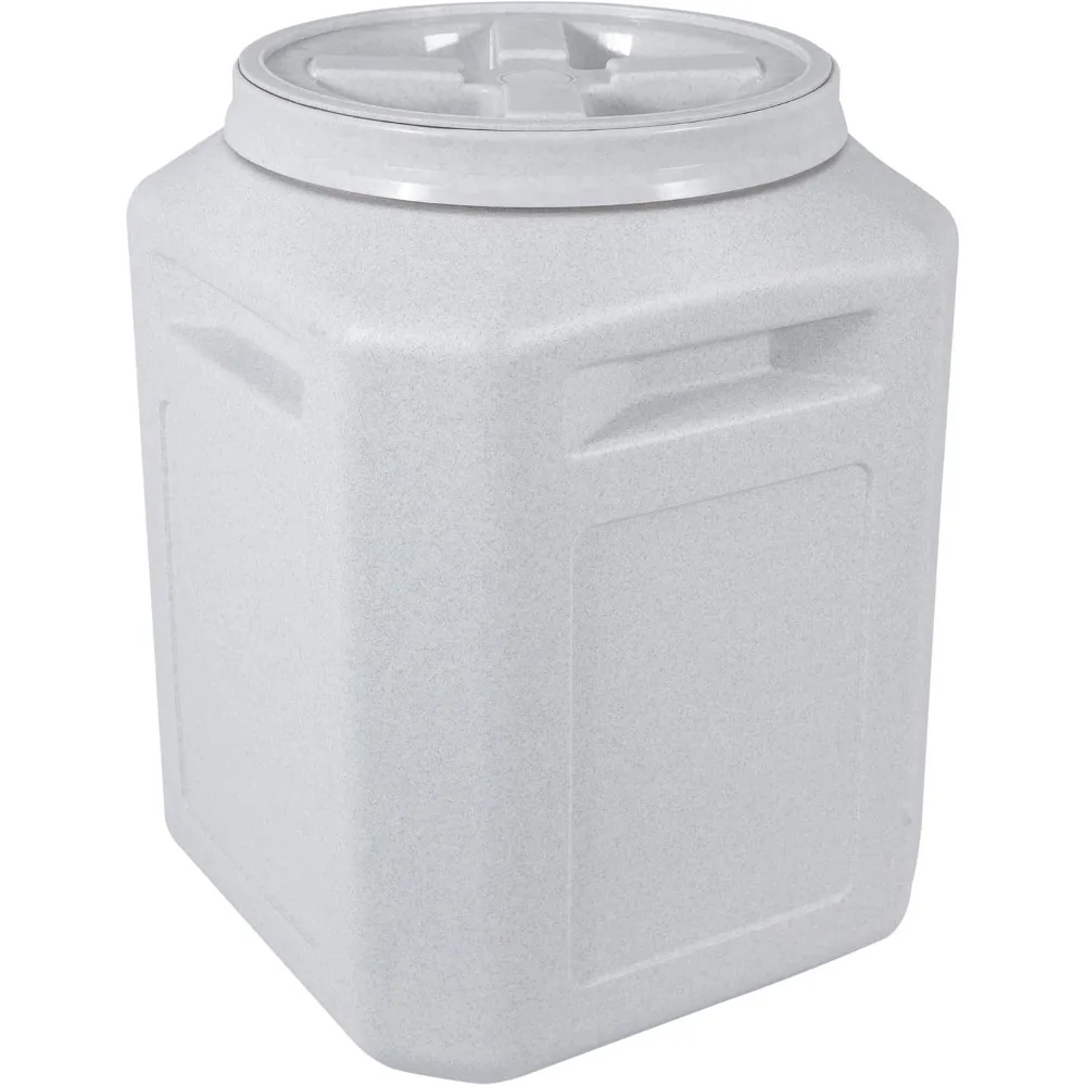

Gamma Seal Airtight Storage Bin for Wood Pellets Charcoal Food Container Indoor Outdoor Utility Bucket BPA Free Plastic Made