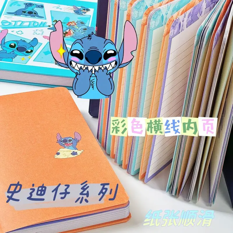 4 Pcs Anime Notebook Disney Stitch Sanrio Labubu Chiikawa Mikko A5 Notebook Cute Book Draft Notepad Student Writing Stationery