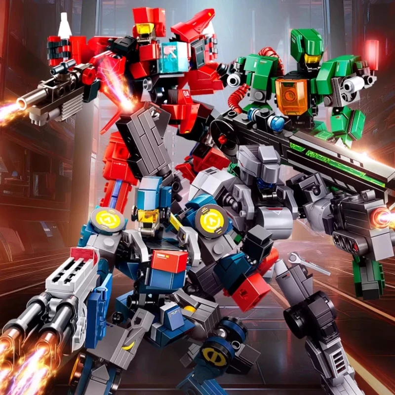 

SEMBO Robot Building Blocks Steel Machine Series DIY Assembly Doll Double Form Children's Toy Collection Boy Birthday Gift