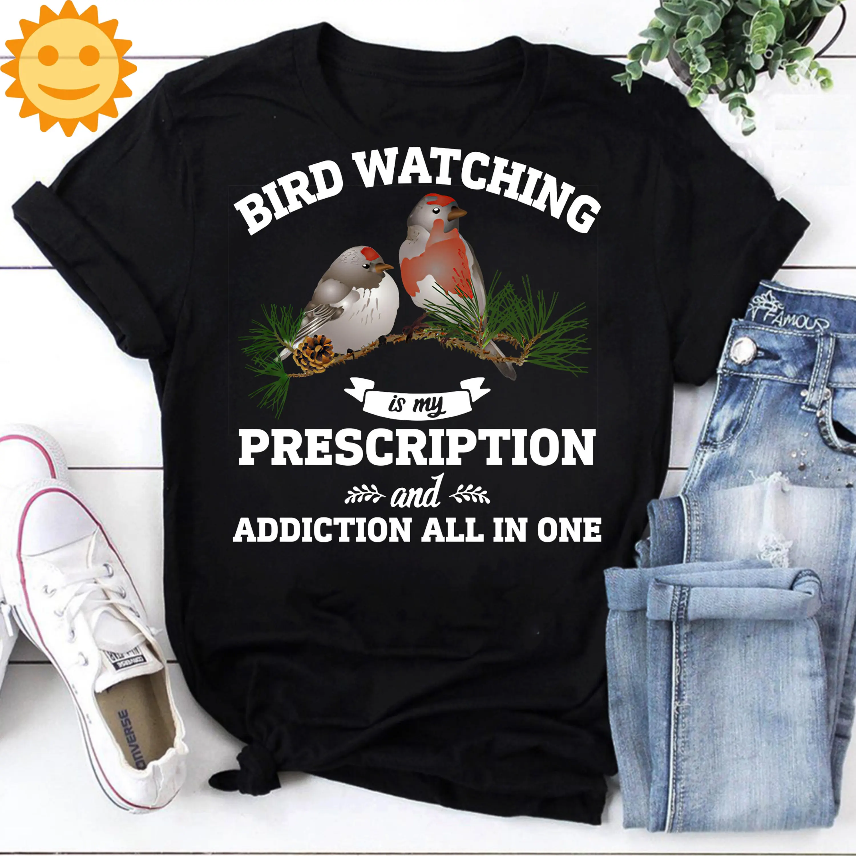 Bird Watching Is My Prescription And Addiction All In One Vintage T Shirt Lovers