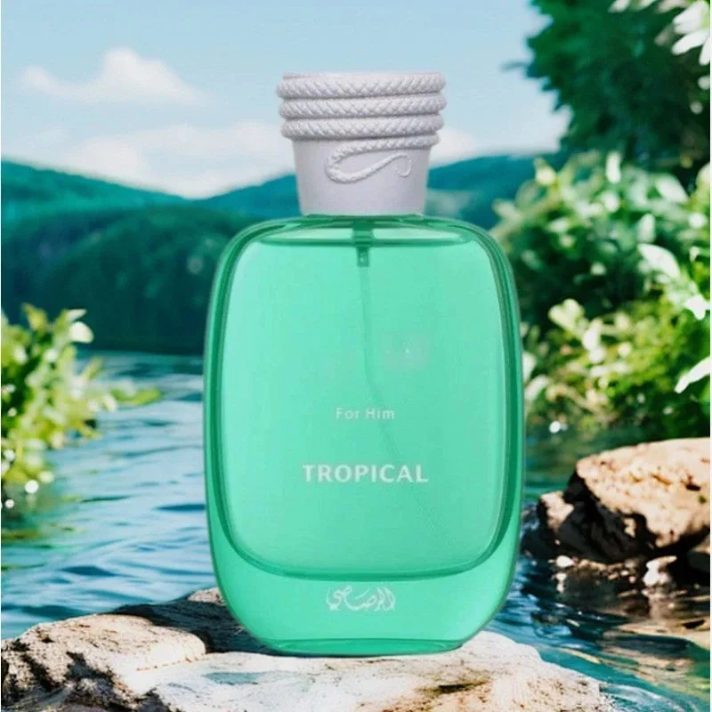 RASASI Hawas Tropical Eau de Parfum Spray 100ml عطور عربية أصلية تدوم طويلاً عطر فيرومونات خضراء مكياج كولونيا