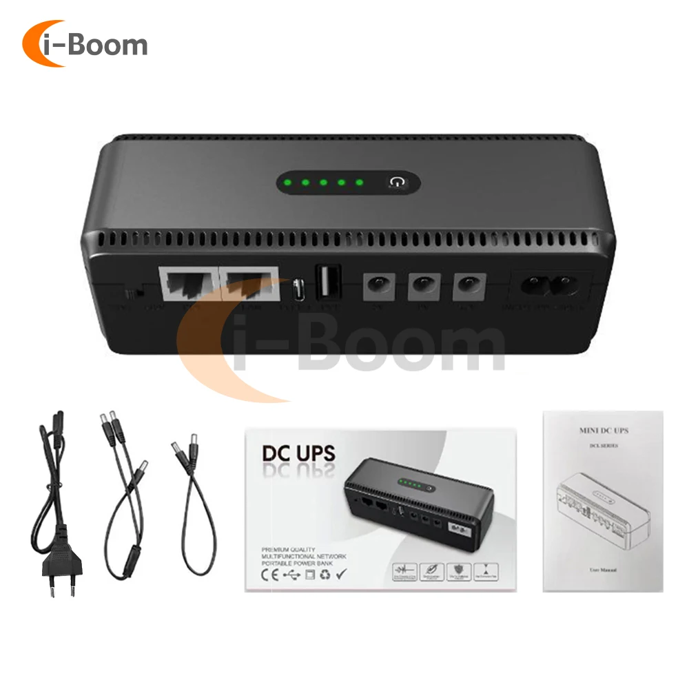 Mini Uninterruptible Power Supply DC 5V 9V 12V USB 4 Way Output 10400mah Reserve Power Supply