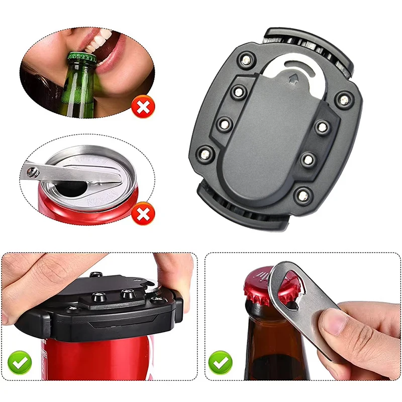 2-In-1 Beer Can Opener, Manual Beer Lid Opener, Labor-Saving Beer Soda Bottle Can Openers, Multifunctional Beers Accessories