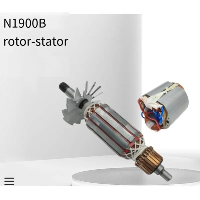 worthown-for-n1900b-mt190-1923b-rotor-stator-cb51-carbon-brushes-and-bearingsrepair-replacement-electric-planer-part