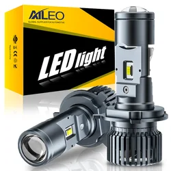 AILEO H4 LED Canbus Projector LED Lights For Car Mini Lens HI/LO Beam 6000K Super Bright 110W LHD RHD  Automobles Bulbs
