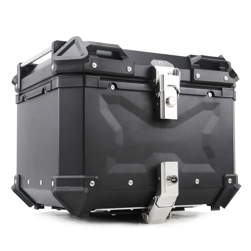 Factory Hot Selling Aluminum Motorcycle Box 28L/36L/45L/55L/65L/80L/100L Motorcycle Rear Lage Case Universal Waterproof Moto Top