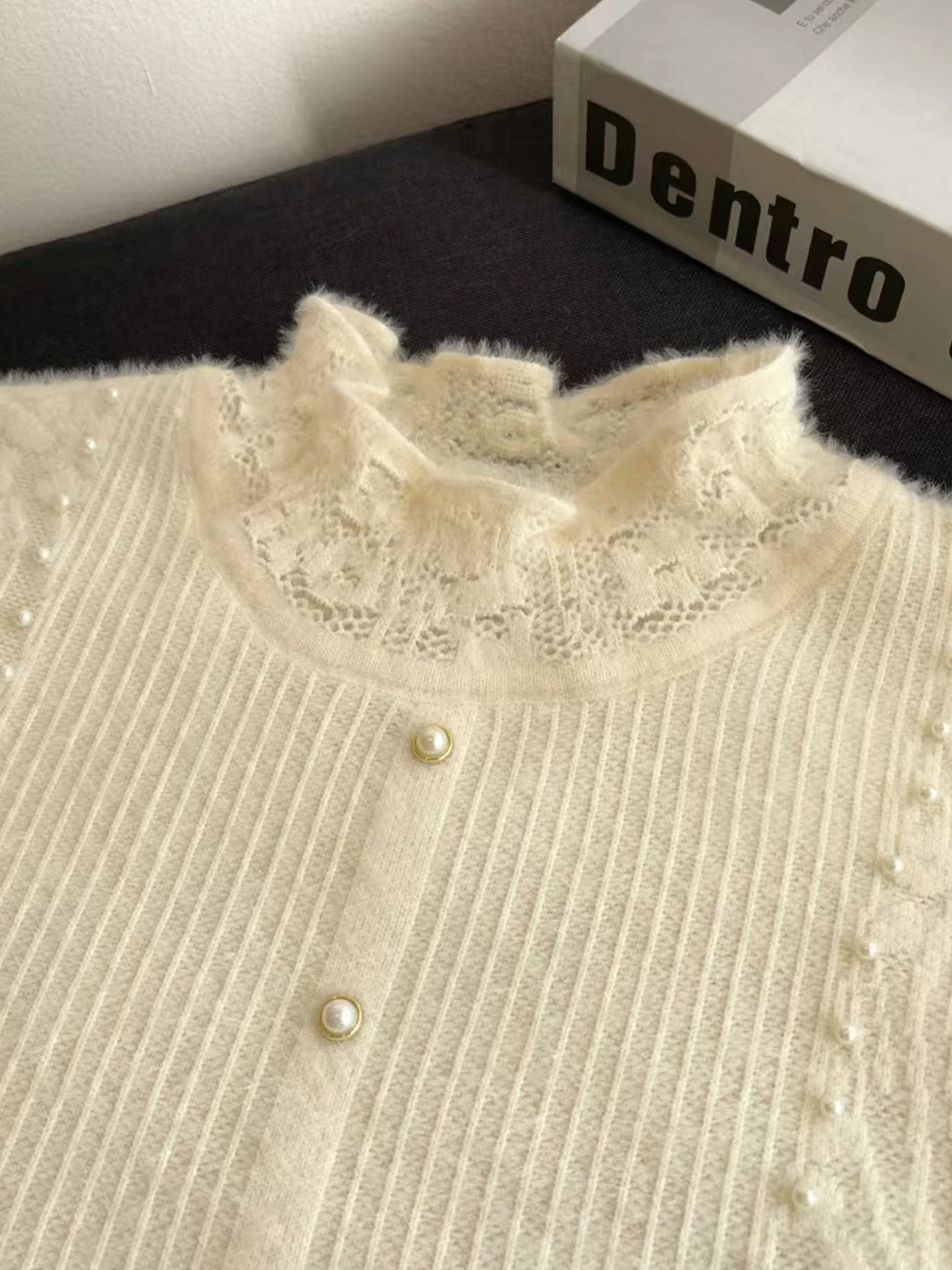 Fashionable Knitted Sweater Women's Half High Collar Autumn Winter New Design Casual Loose Fit Soft Polyester Blend Top