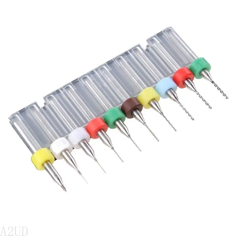 A2UD 10PCS от 0,1 мм до 1,0 мм платы печатной платы Печата карбида карбида микробил