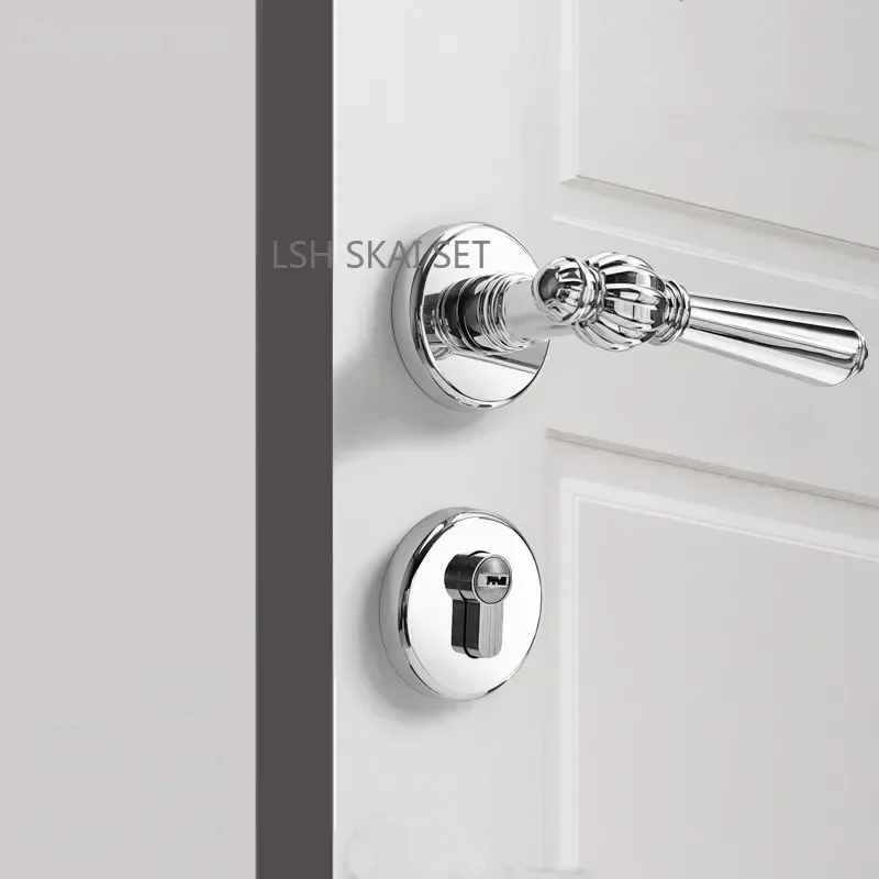 Exquisite Zinc Alloy Bedroom Door Lock Interior Wooden Door Split Lock Mute Security Door Locks High Quality Hardware Lockset