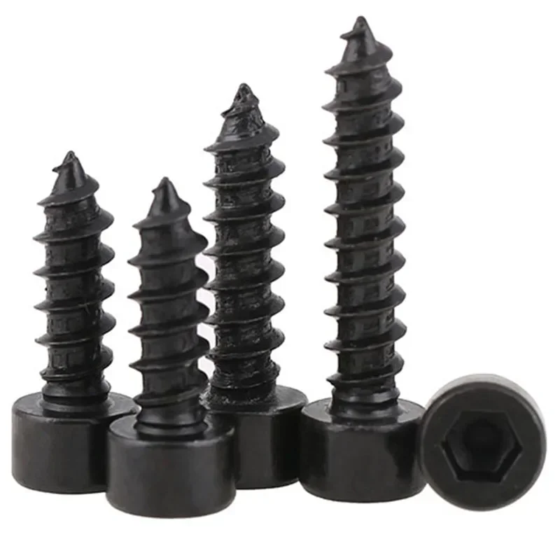 M2.6 ( 2.6mm ) Socket Head Cap Screw Self Tapping Screws High Tensile 8 Black Oxide NEW