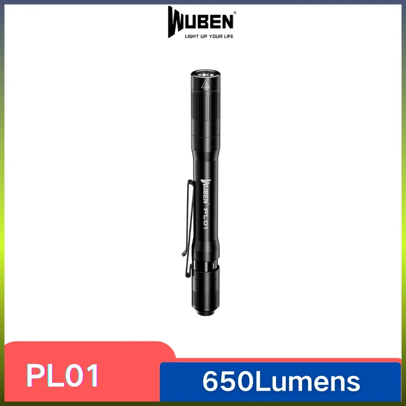 

WUBEN PL01 Pen Light, карманный фонарик EDC на 650 люмен, перезаряжаемый фонарь Troch Light