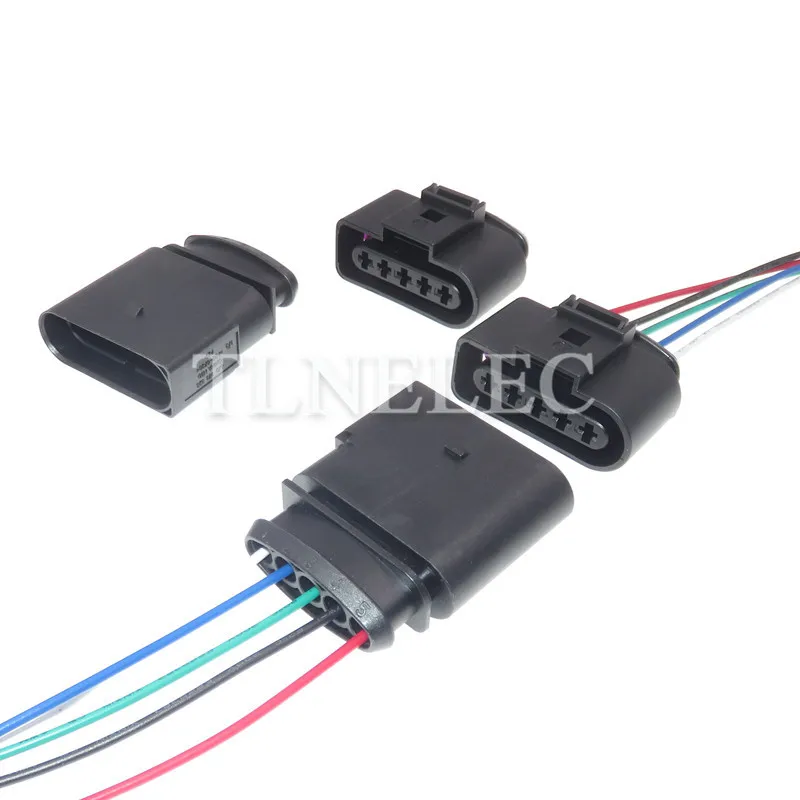 

5 Pin Way 1J0973725 6X0973825 4D0973725 1J0 973 725 Auto Ignition Coil Plug With Wires Sensor Connector Waterproof Socket For VW
