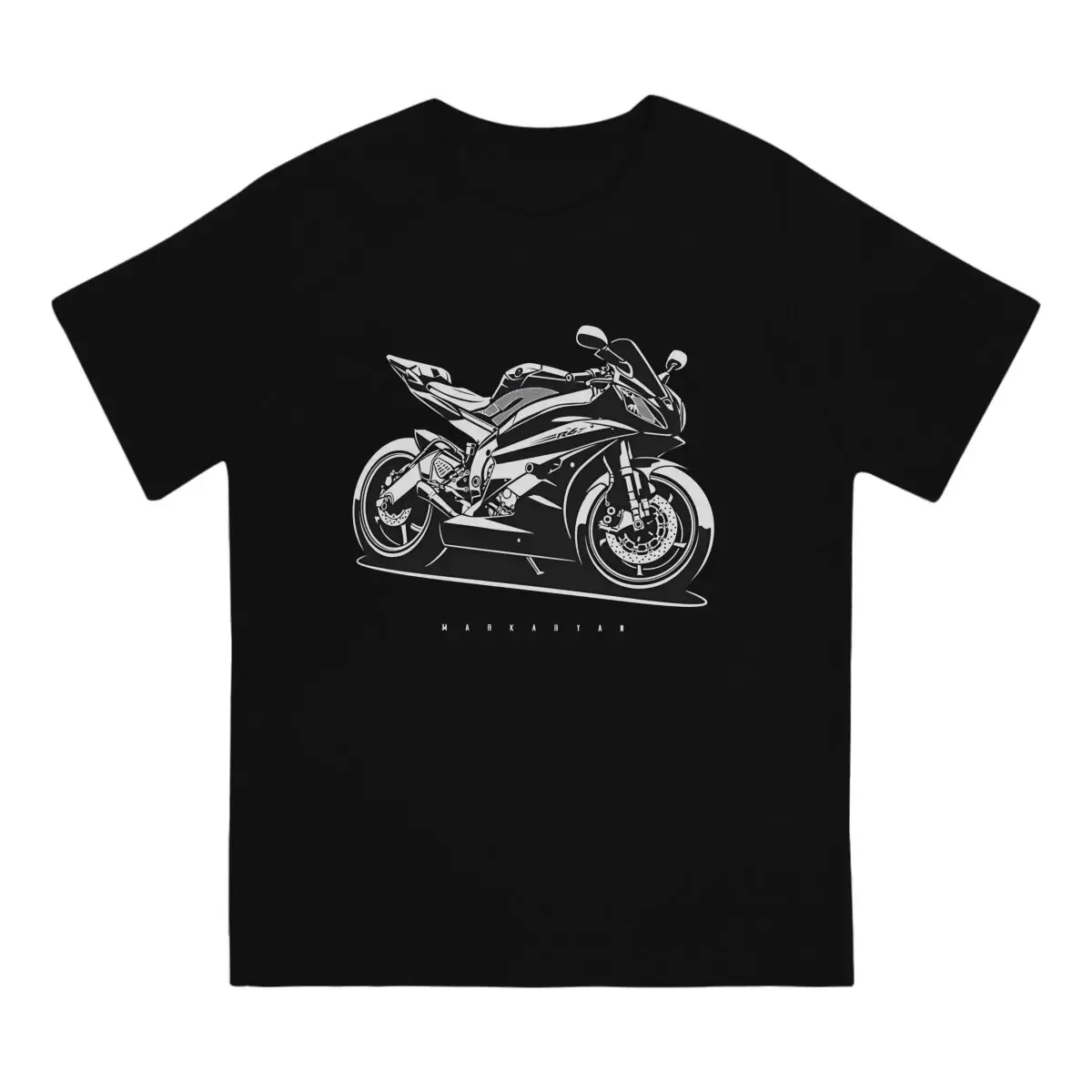 Y-Yamaha Creative TShirt for Men YZF R6 Round Collar Pure Cotton T Shirt Personalize Gift Clothes OutdoorWear