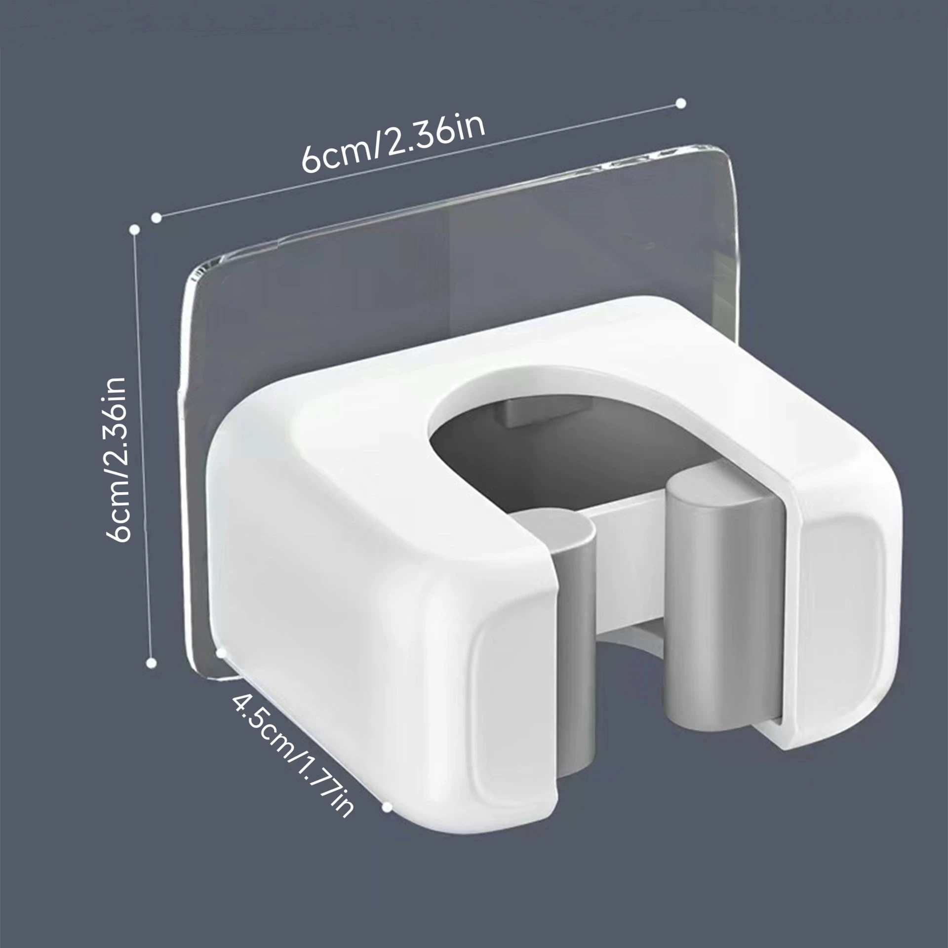 4pcs Heavy-Duty Wall-Mounted Mop & Broom Holder | Self-Adhesive，Plastic Organizer Clamp & Clip Rack for Home, Kitchen, Bathroom - view 6