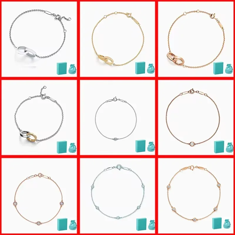 sliver 925 Letter U-Shaped Bracelet, Round Ball Hanging Lock Head, Double-Layer Bracelet, Open Double T Bracelet