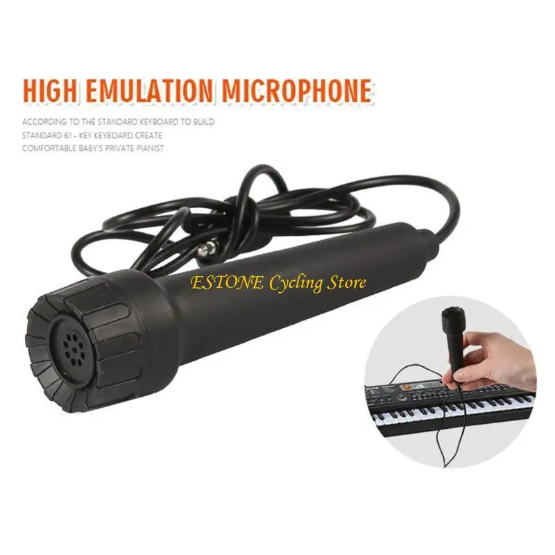 83CB 61 KEYS Electronic Organ Digital Piano Keyboard with Microphone Kids Kids Music Toy #3