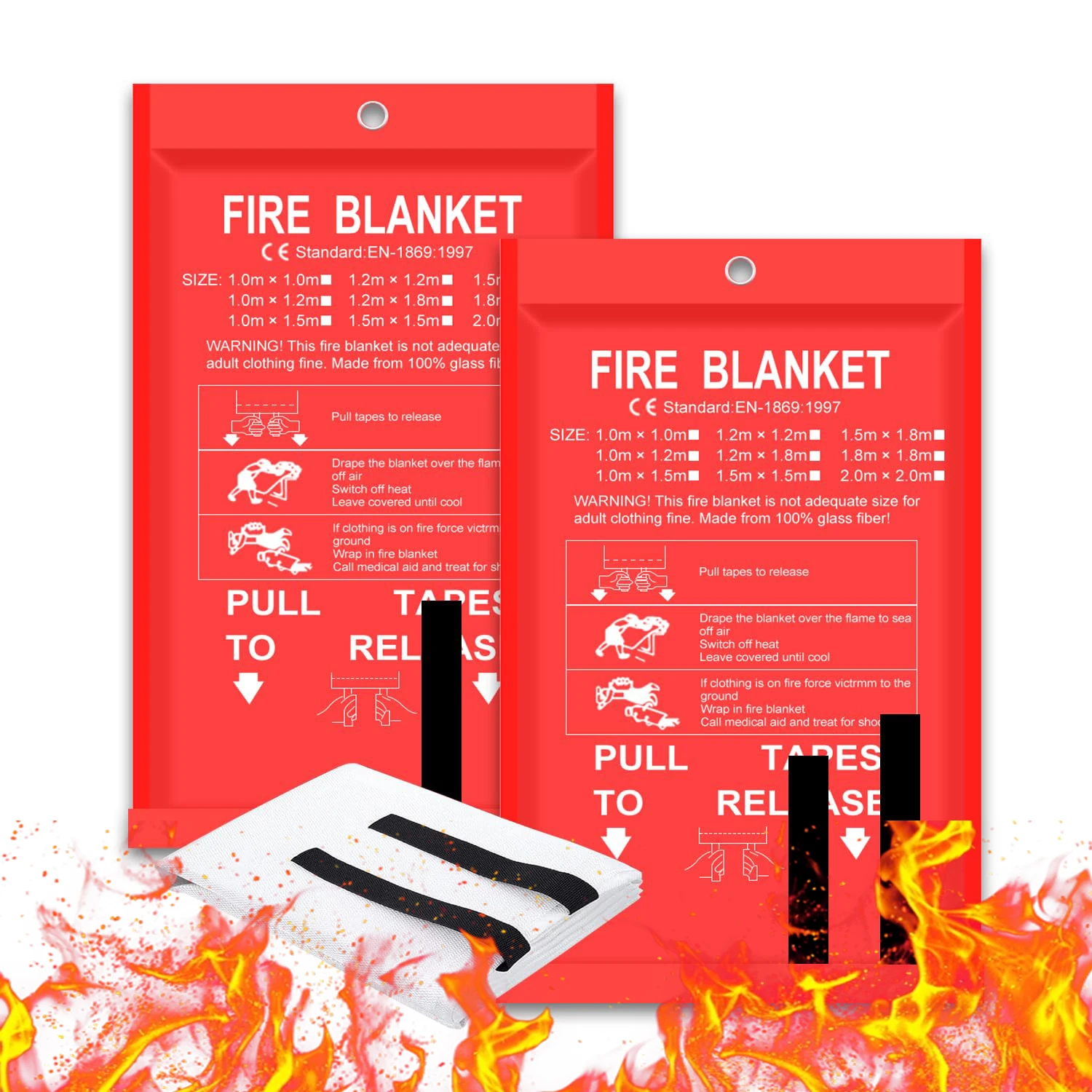 

Аварийное противопожарное одеяло для дома и кухни — огнезащитные одеяла для тушения огня для автомобиля, камина, кемпинга, пикника