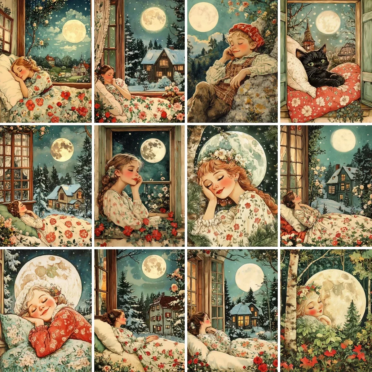 

Girls Fantasy World Fairy Tale Style DIY Digital Oil Painting Colorful Handmade Painting Home Wall Decorat Simple Handmade Gif