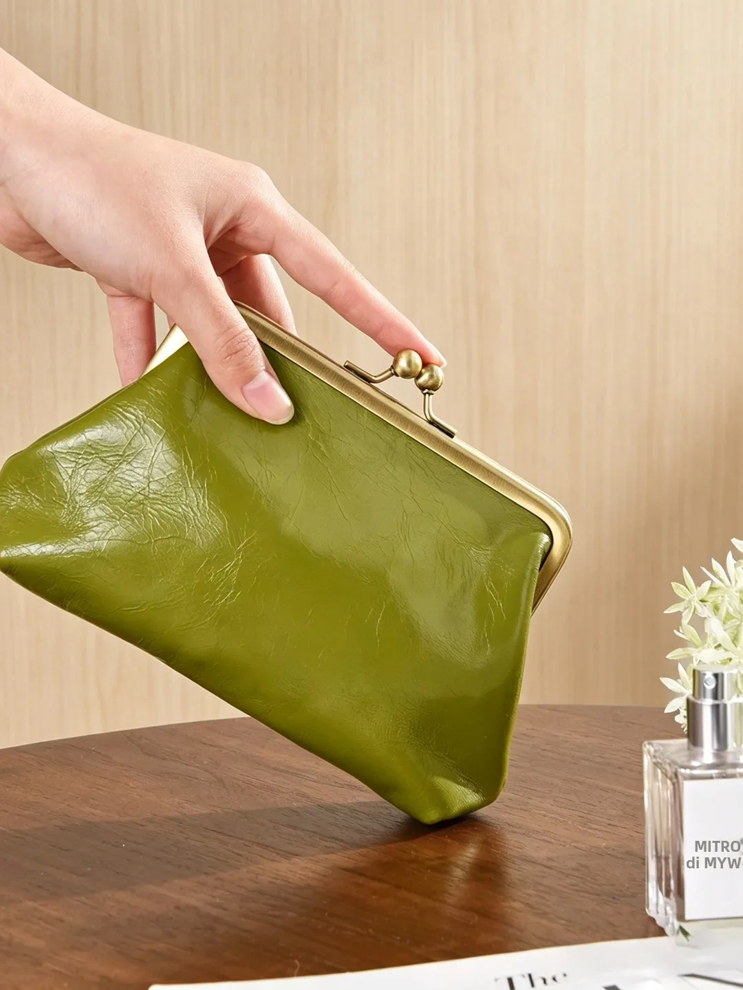 long-wallet-top-layer-cowhide-women's-cosmetic-storage-bag-pure-color-functional-bag-korean-style-handbag