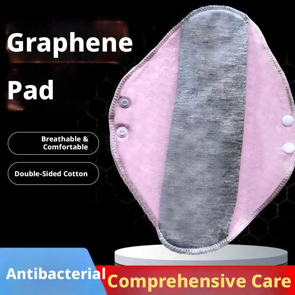 Washable Cloth Menstrual Pads Reusable Sanitary Napkin Breathable Cotton Panty Liner for Women Leak-Proof Period Pads