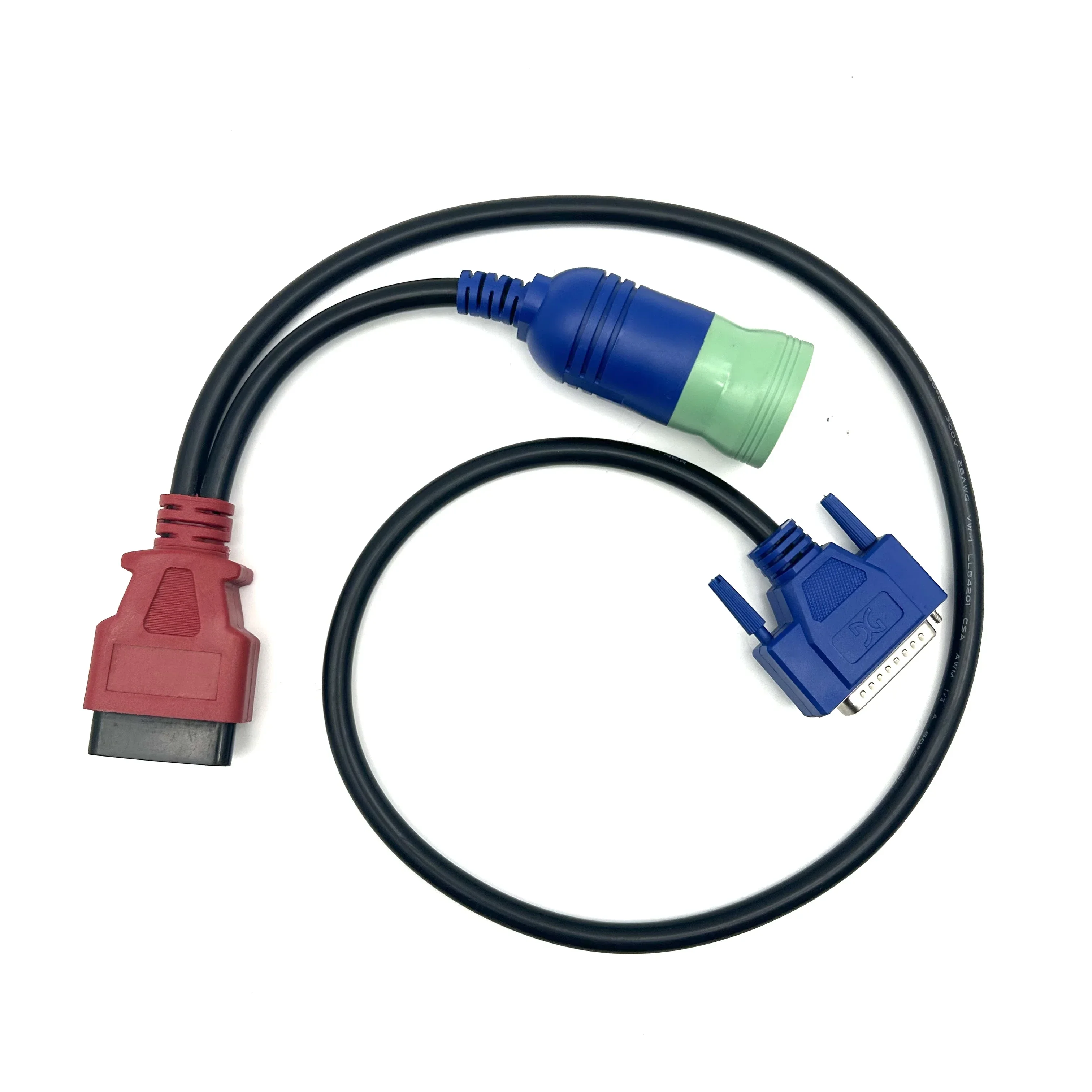 9 Pin + OBD Cable for New Holland CNH DPA5 Electronic Service Tools Agriculture Diagnostic Scanner tool