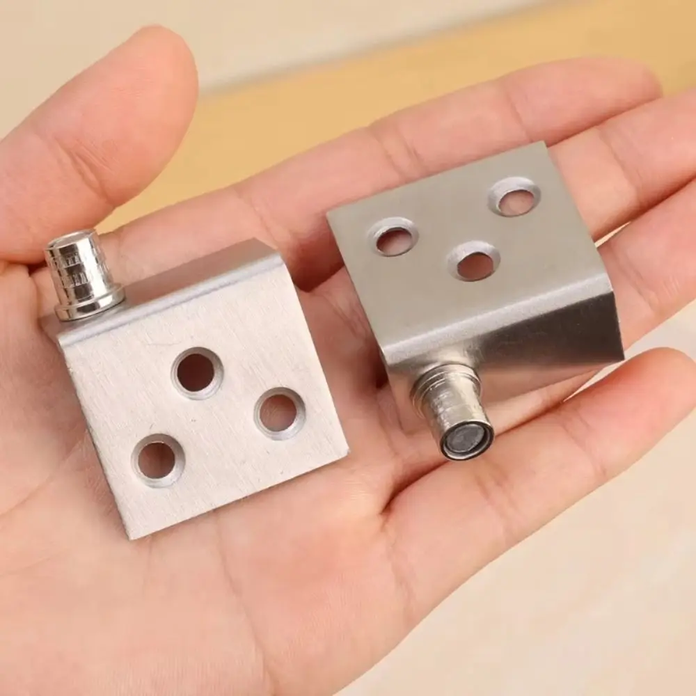 

1Pair Pivot CT Corner Codes Silver Stainless Steel Concealed Hinges Drawers Door Hinges Concealed Shaft Furniture Hardwear