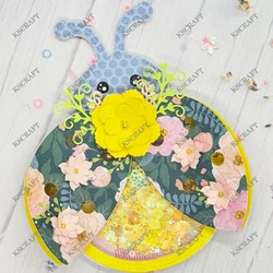 KSCRAFT Ladybug Mini Album Cutting Dies Stencils for DIY Scrapbooking Decorative Embossing DIY Paper Cards