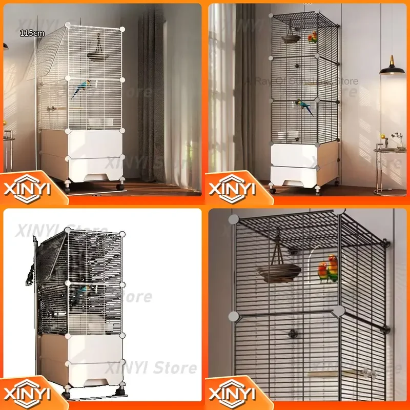 Rat Accessories Parrot Bird Cage Aviary Rabbit Courtyard Bird Cage Habitat Speciality Jaula Decorativa Pet Products for