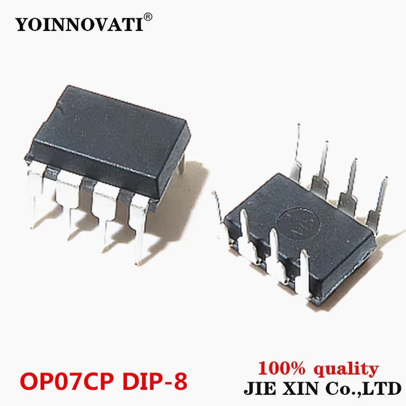 2-5Pcs 100% New Original OP07 OP07CP DIP-8 straight plug OP07C operational amplifier low offset chipset module In Stock