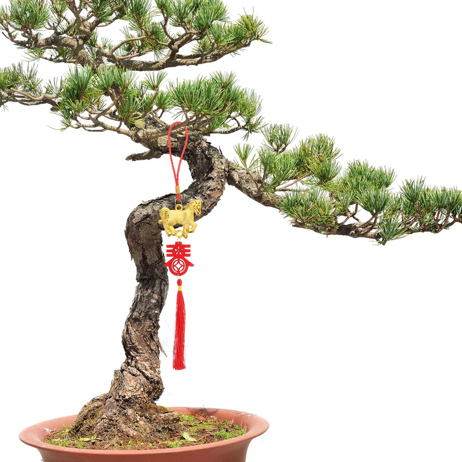 

6 Pcs Year of The Horse Hanging Ornaments Chinese Style Pendant Spring Festival Supply Decors Bell