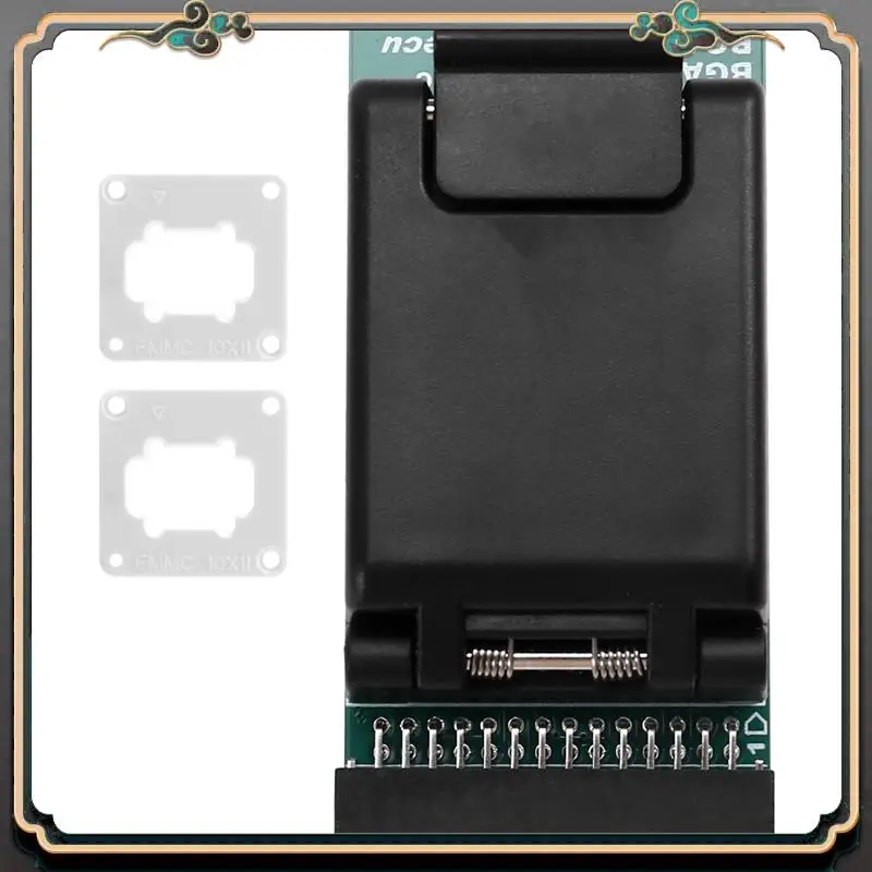 ASMA-For T76 Programmer Adapter Burning Socket EMMC BGA153/BGA169 V2.0 Dual-Head Probe Holder