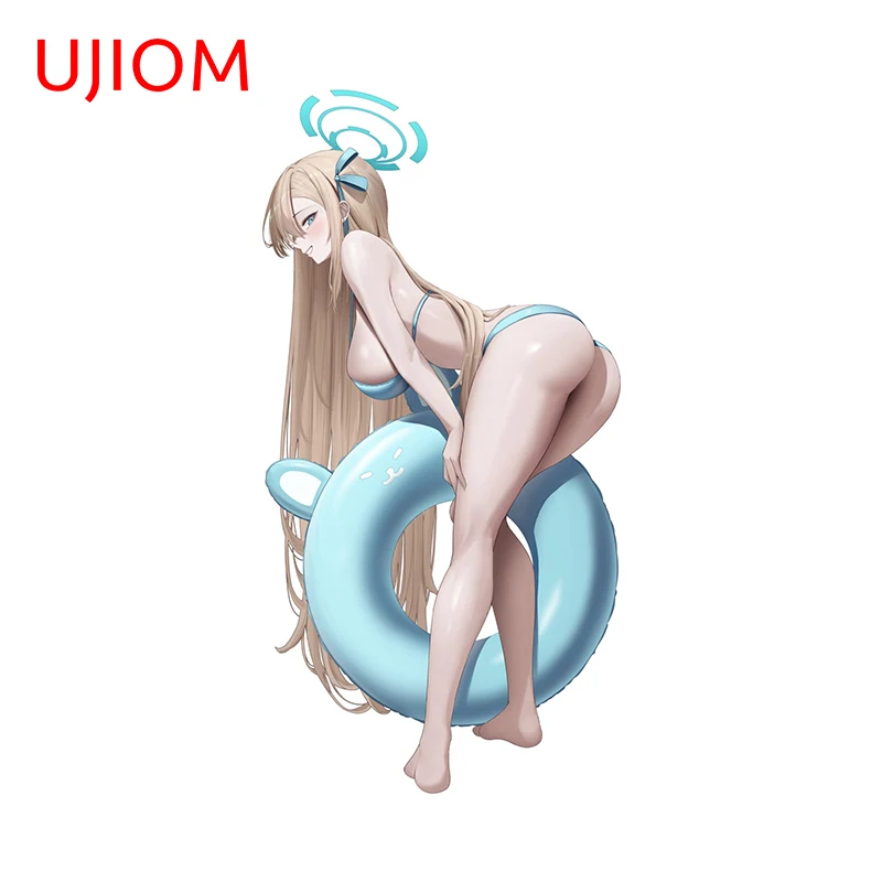UJIOM Blue Archive Asuna Ichinose Large Ass Wandaufkleber Verführerische Badezimmer-Tapeten Aufkleber Wasserdichte Fliesenwandkammer