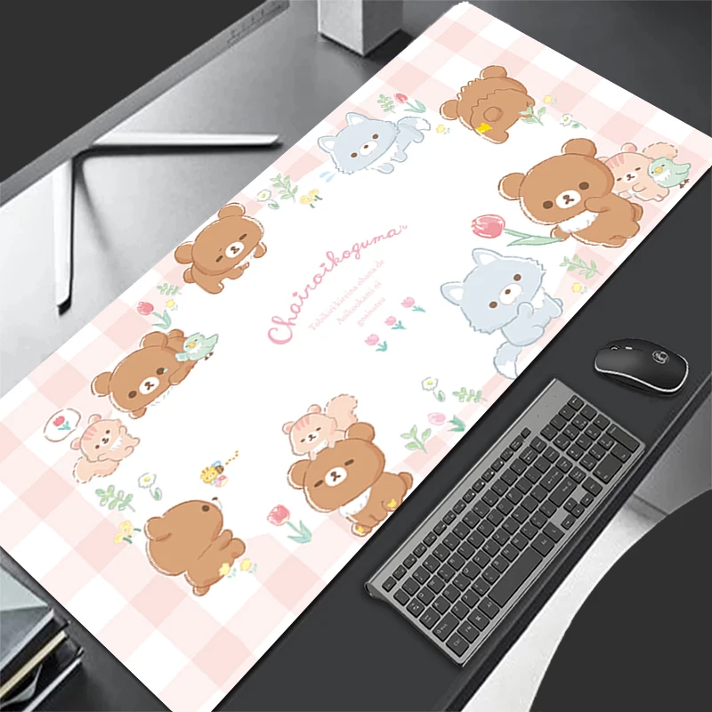 Gaming Mouse Pad Large Gamer Rilakkuma Keyboard Pad Desk Mouse Mat Carpet Rubber Tapis Souris Gaming Notbook Pc Kawaii Mousepad