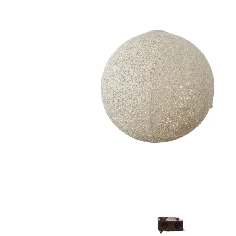 

Handmade rattan hemp pendant, medieval vintage retro bedroom Japanese lamps